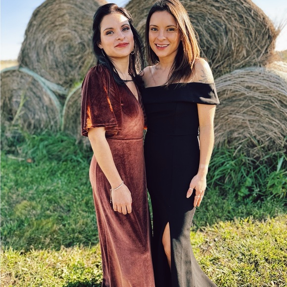 Baltic Born Elegant Velvet Wrap Dress - Picture 2 of 16